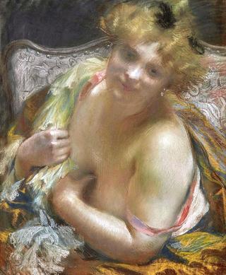 Femme au buste dénudé