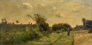 Landscape with figure
