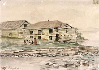 Buildings Going to Ruin, Alaska, 1884