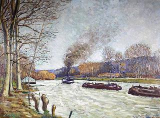 Barges on the Oise