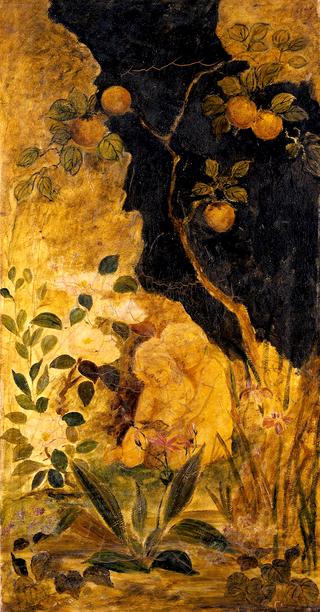 Panel for a Screen: Children Playing with a Rabbit