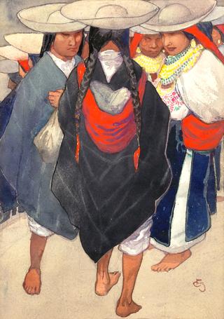 厄瓜多尔奥塔瓦罗印第安人地区服装组