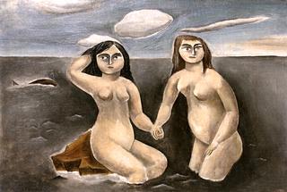 Sisters Frightened by a Whale