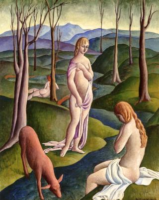 Baigneuses et chevreau