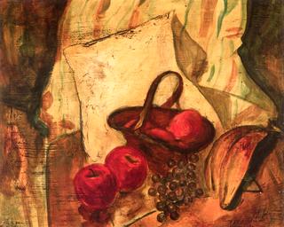 Still Life of Fruit in a Basket