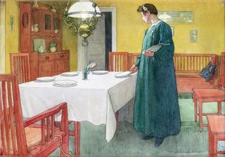 Lisbet Laying the Table