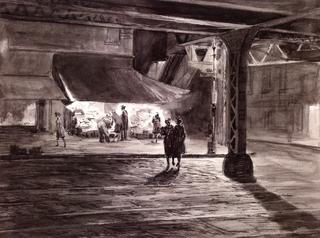 Study for "Yorkville Night"