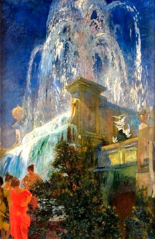 Jeux d’eau et fontaine à Rome