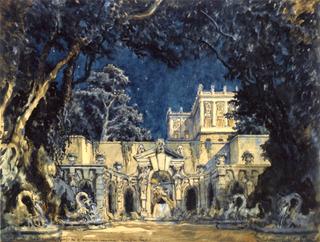Set Design for Act I of "L'Enchantment d'Alcine"