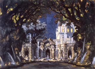 Set Design for Scene One of "Les Enchantments d'Alene"