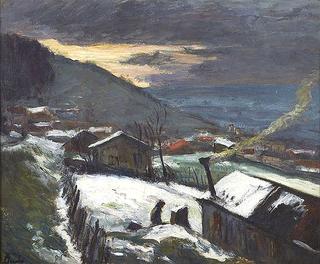 Valley of the Seine under Snow