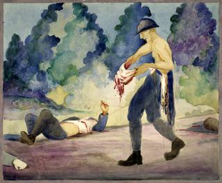 Stragglers--French Wounded in the Retreat of Chateau-Thierry