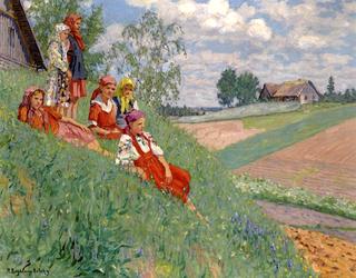 Children in a Meadow
