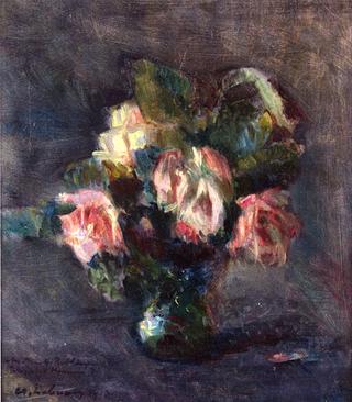 Small Vase of Roses
