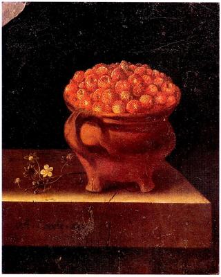 Strawberries in a Stone Jar
