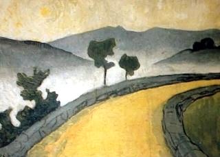Le chemin jaune, Châteauneuf-du-Faou.