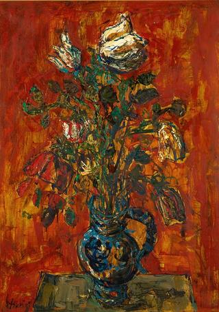 Grand vase de fleurs