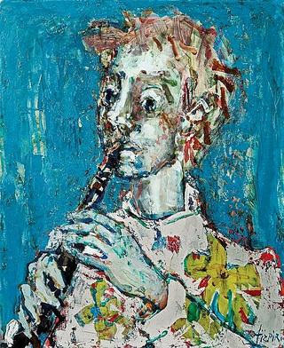 Clown à la clarinette