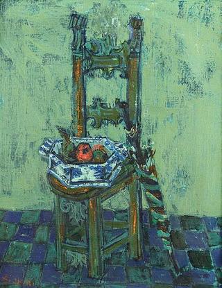 Still Life on a Blue Chair