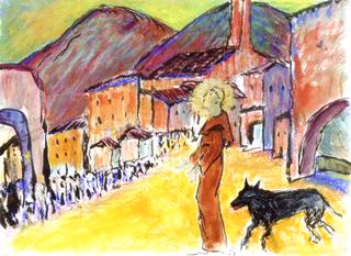 Saint Francis and a Wolf