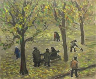 Figures in the park