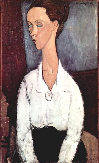Lucia Czechowska in a White Blouse