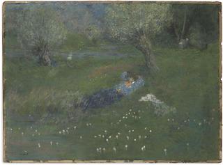 Resting under a tree