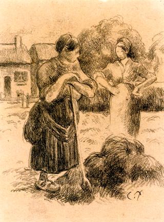 Peasant Woman with Pitchfork