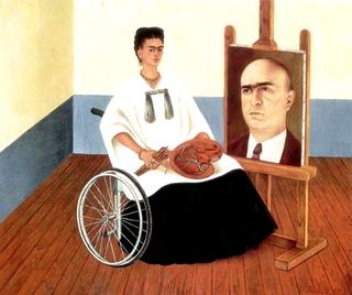 Self Portrait With Portraiti of Dr Farill