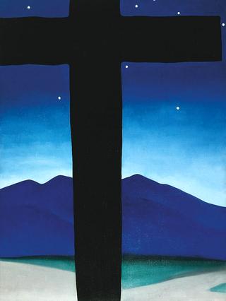 Black Cross withe Stars and Blue