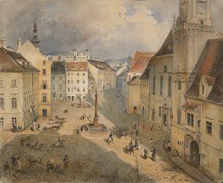 Main Square and Franciscan Square in Bratislava