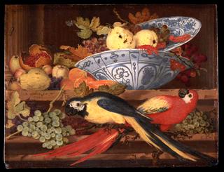 Still-Life with Fruit and Macaws
