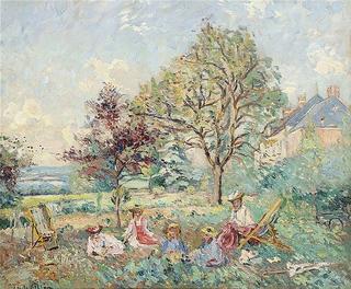 A family at Salvar, Nievre
