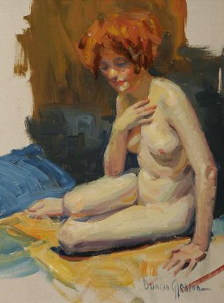 Nude with Red Hair