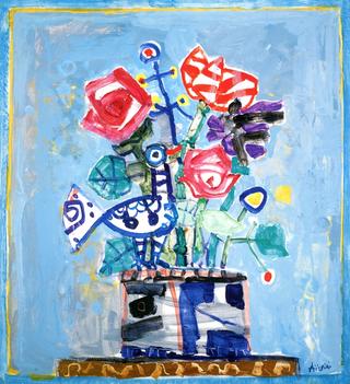 Two Roses and a Bird