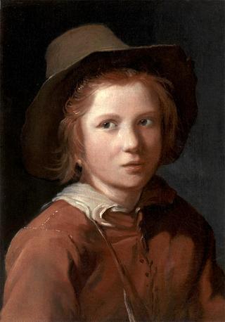 Portrait of a Young Boy with a Hat