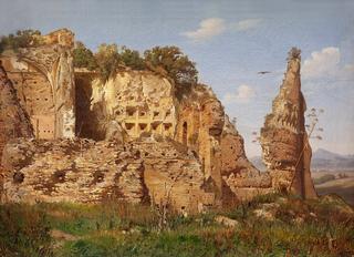 Landscape from Rome, Villa dei Quintili near Via Appia