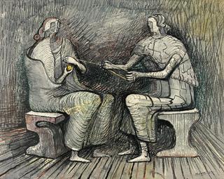 Women Winding Wool