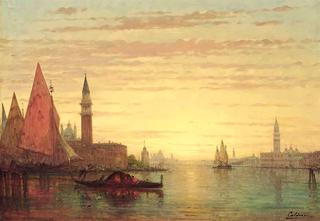 A Gondolier on the Grand Canal