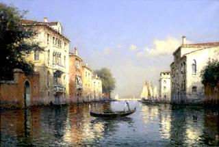 Gondoler on a Venetian Backwater