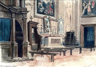 Interior of a Roman church