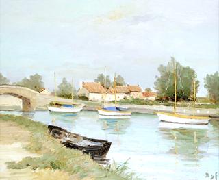 Bridge on the Canal du Midi in Aigues Morte