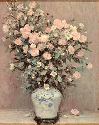 Rose Bouquet in a Chinese Vase