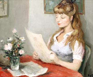 Claudine with Bouquet