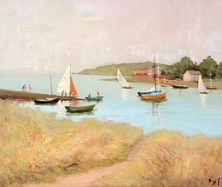 Landscape, Saint Armel, Gulf of Morbihan
