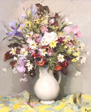 Bouquet with Blue Iris
