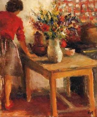 Young woman in an Interior