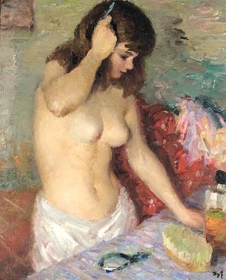 Woman at Her Toilet