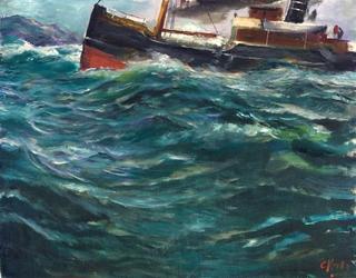 Ship in Stormy Weather