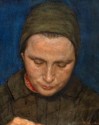 Knitting Woman
